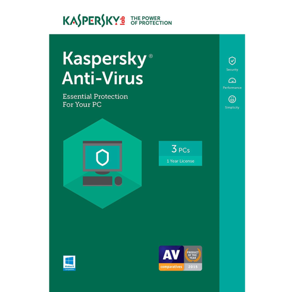 Kaspersky Anti-Virus 2020 - 1-Year / 3-PC - INT - US Global Tech